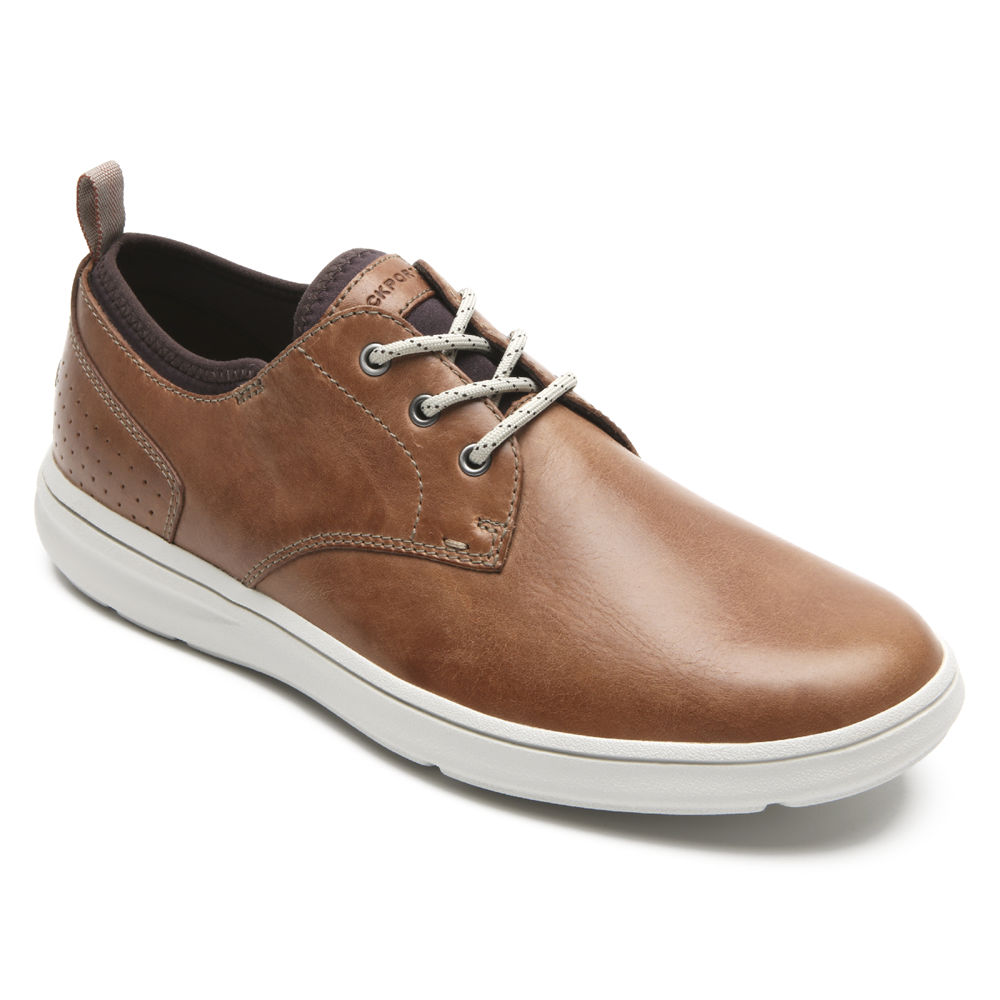 Oxfords Rockport Homem Marrom - Zaden Plain Toe - 20563JBUI